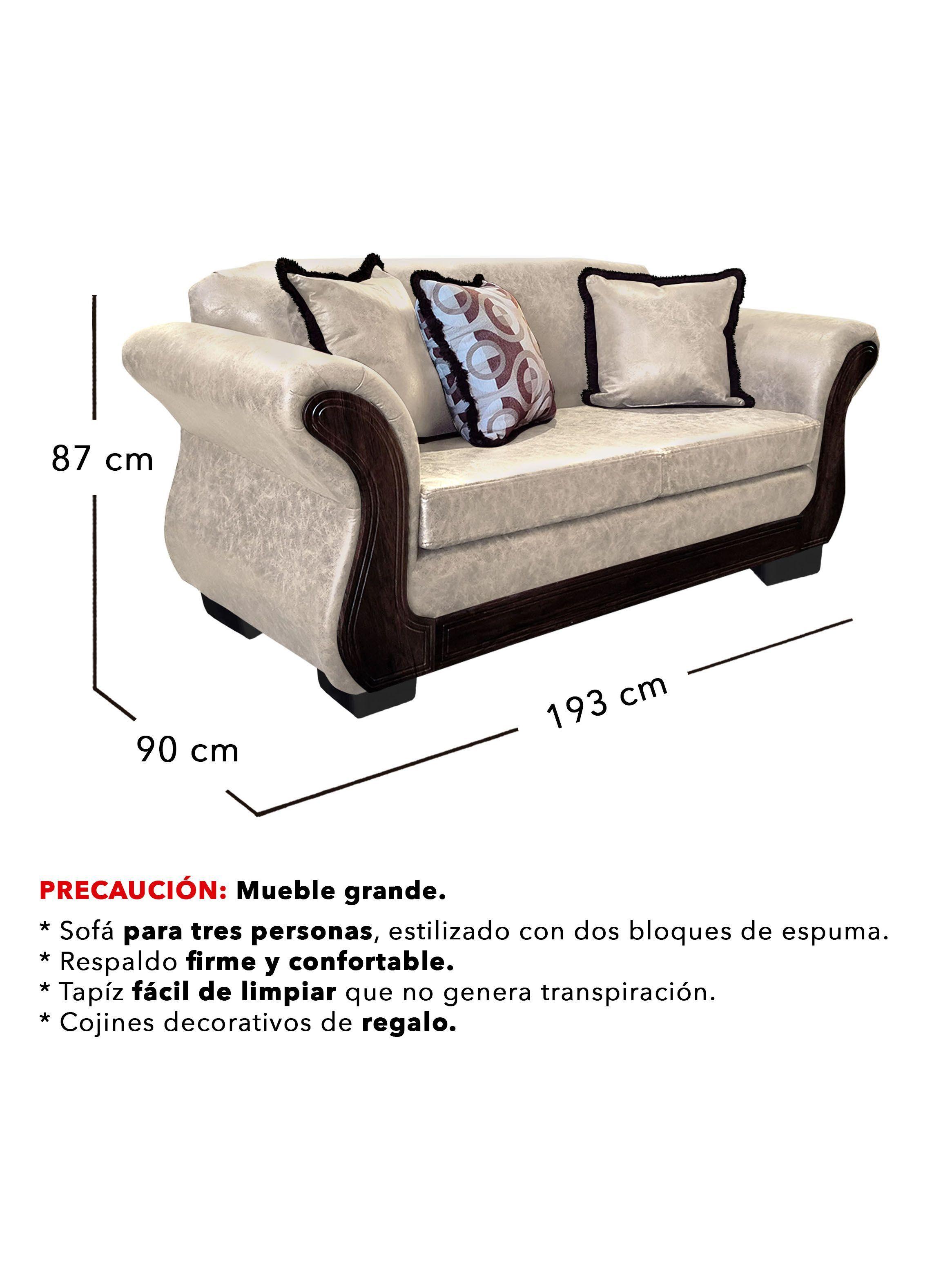 Living Con Resorte Estructural 9 Cuerpos 4+3+1+1 Finis Envejecido  -3
