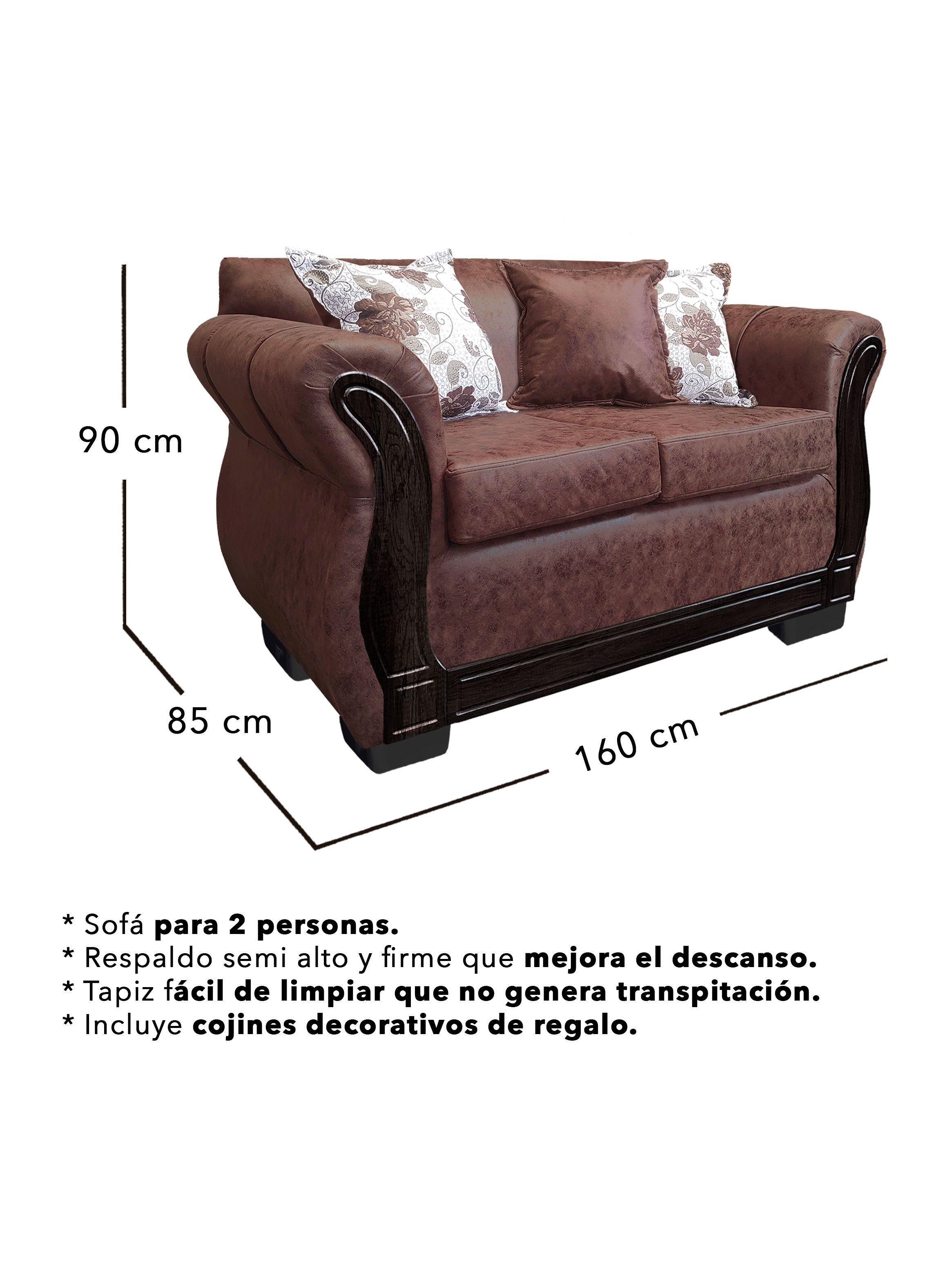 Living Con Resorte Estructural 6 Cuerpos 3+2+1 Lisbon Envejecido  -3