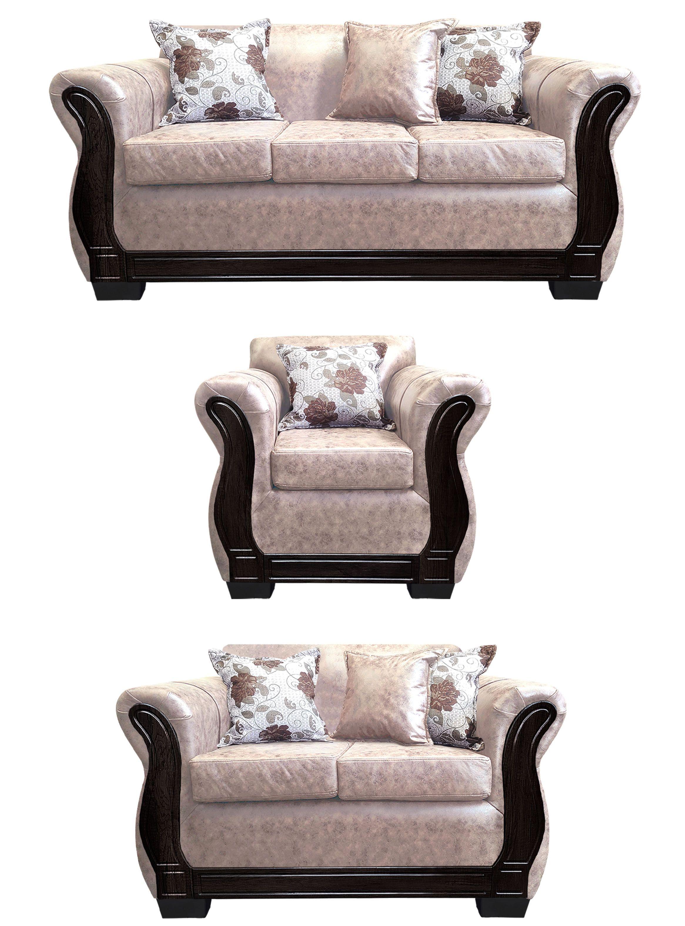Living Con Resorte Estructural 6 Cuerpos 3+2+1 Lisbon Envejecido  -0