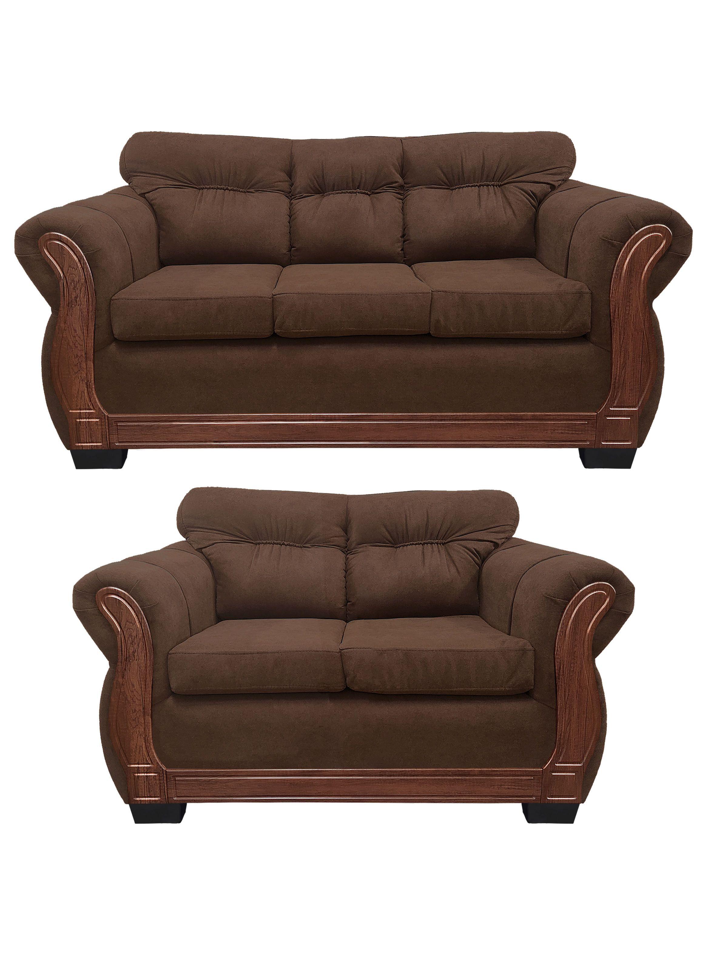 Living Con Respaldo Confortable 5 Personas Taurus 3+2 Chenille X-0