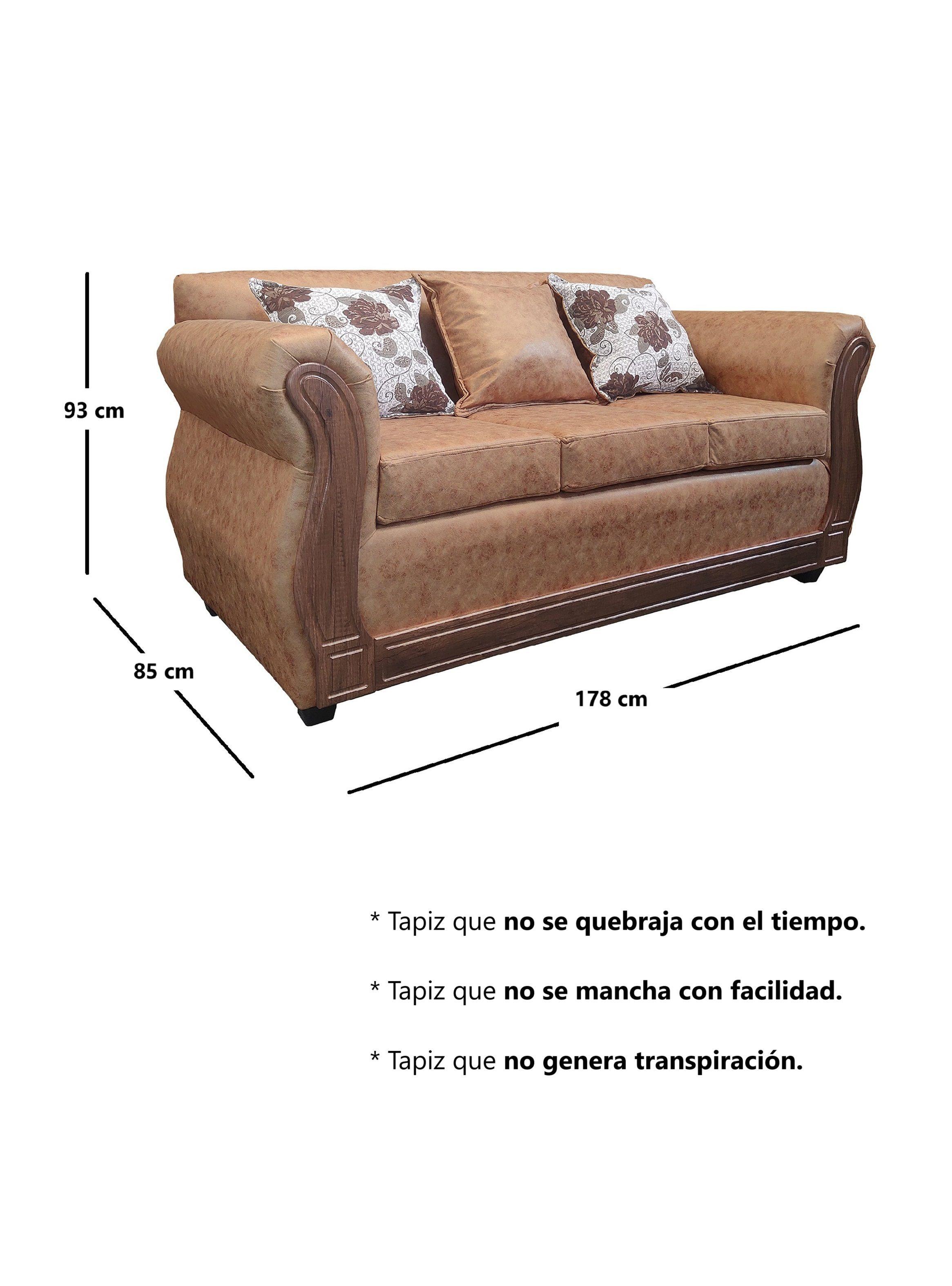 Living Con Resorte Estructural 5 Cuerpos 3+1+1 Eleonor Envejecido X-2