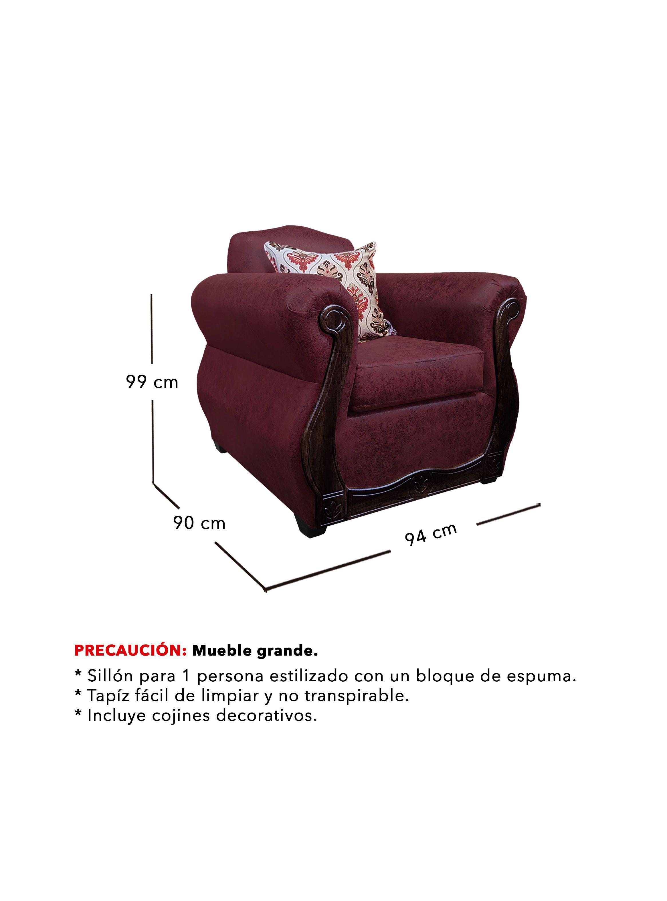 Living Con Resorte Estructural 5 Cuerpos 3+1+1 Grand Santi Envejecido-3