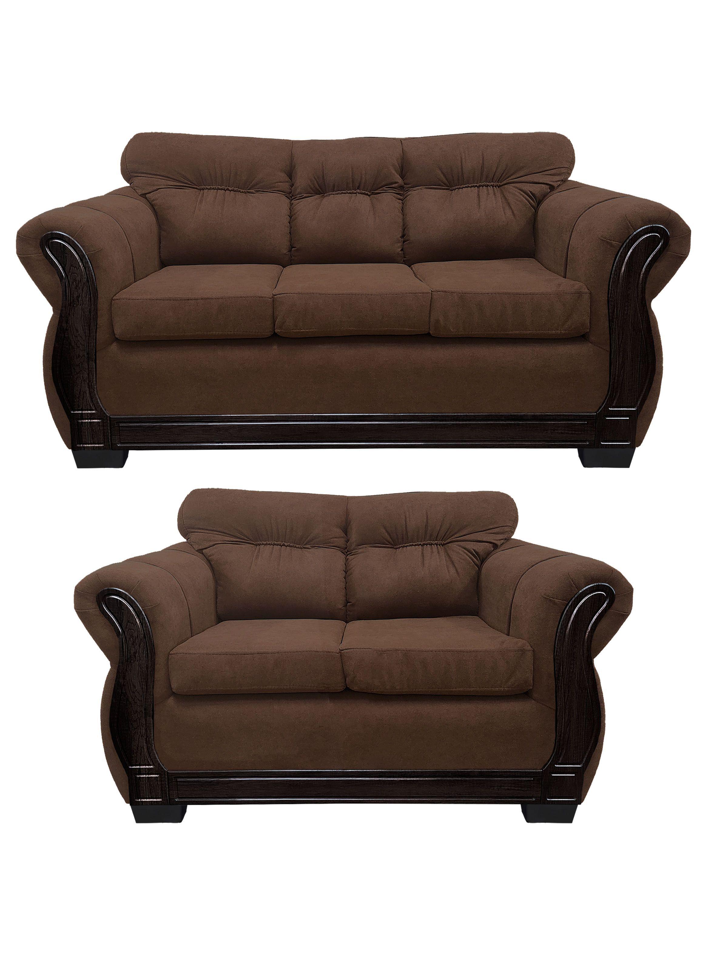 Living Con Respaldo Confortable 5 Personas Taurus 3+2 Chenille -0