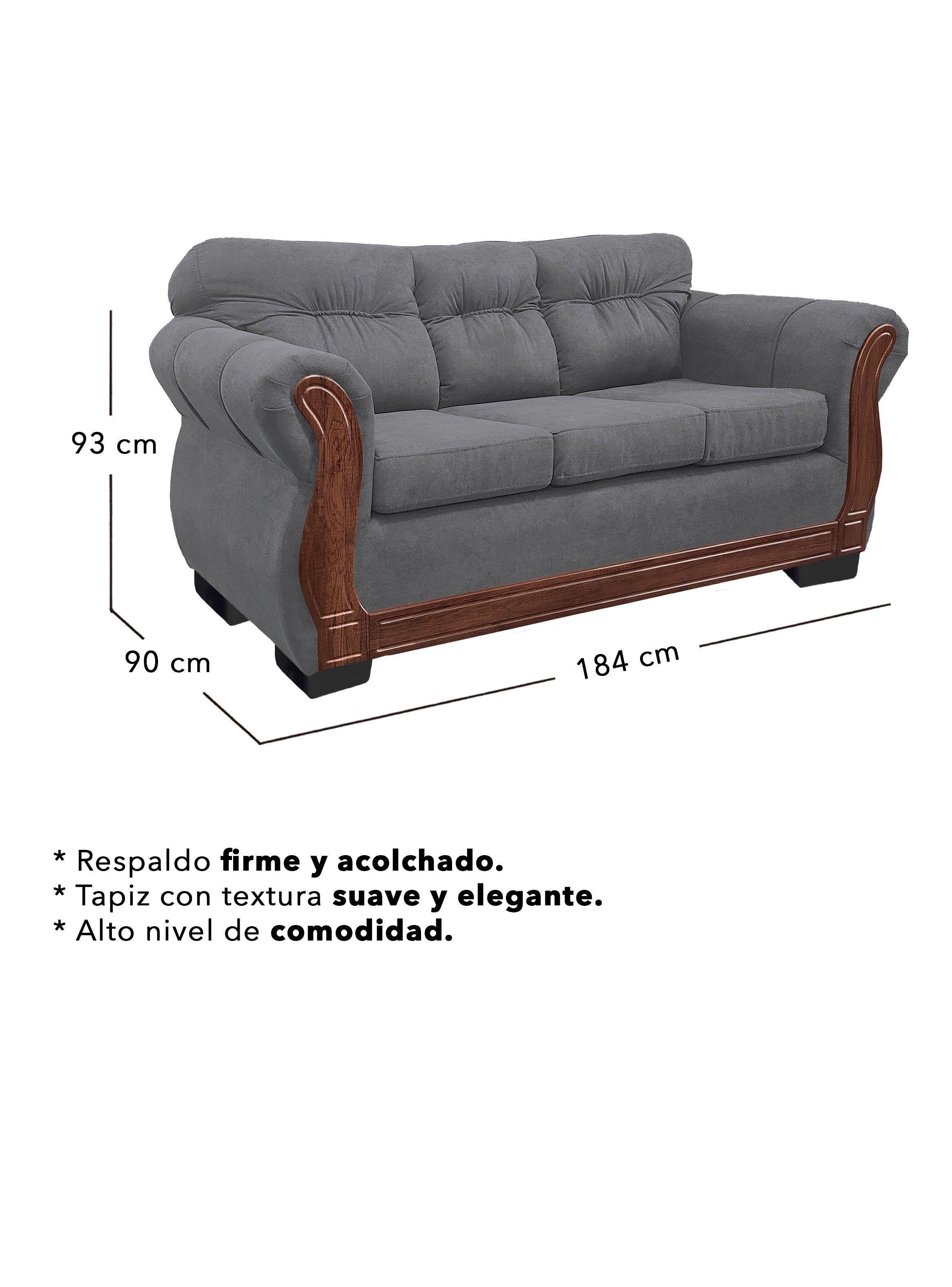 Living Con Respaldo Confortable 7 Personas Taurus 3+2+1+1 Chenille X-2
