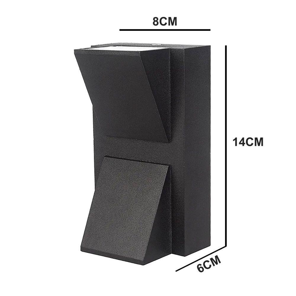 Aplique Led de Pared 2x5W Negro-3