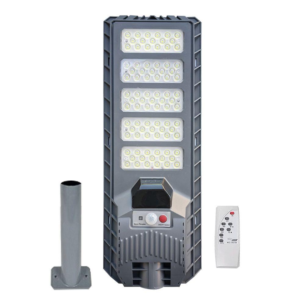 Foco Solar con soporte, Sensor de movimiento y control remoto 100W-4