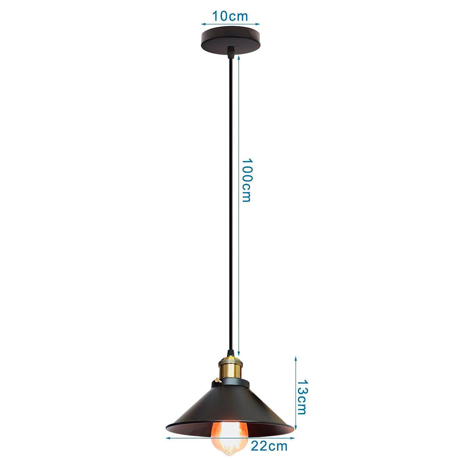 Lampara Colgante Vintage Tipo Campana-4