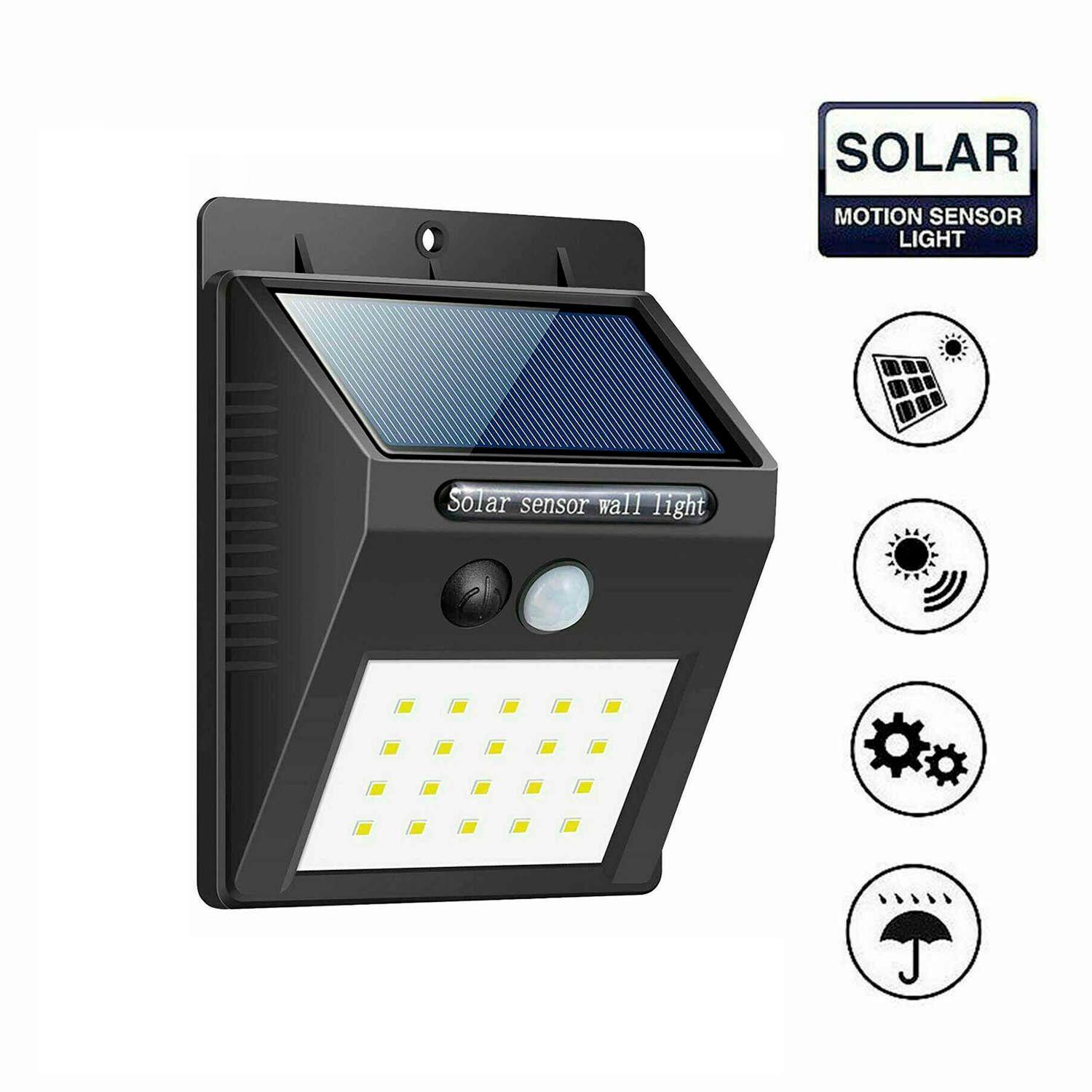 Foco Solar 20 Led Con sensor de Movimiento-2
