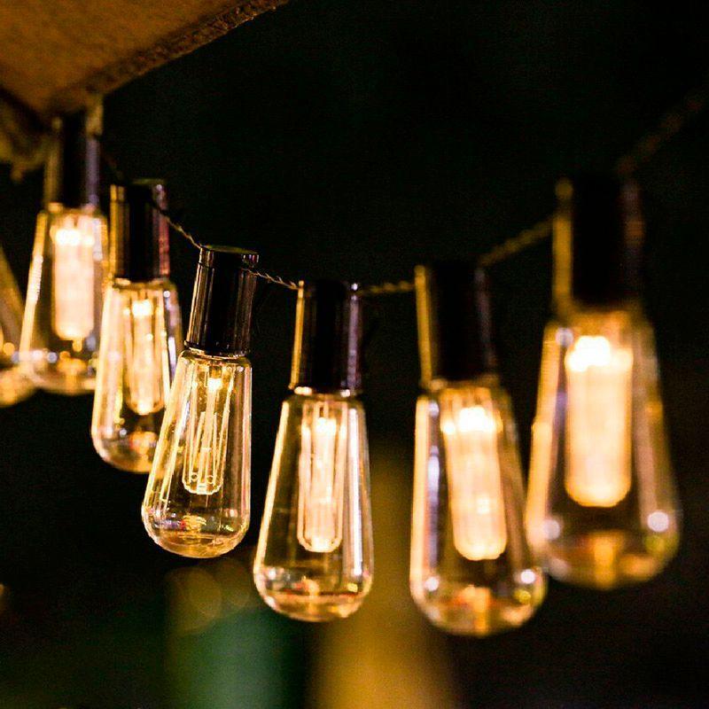 Guirnalda Solar Exterior 6 mts 10 Leds Cálida -3