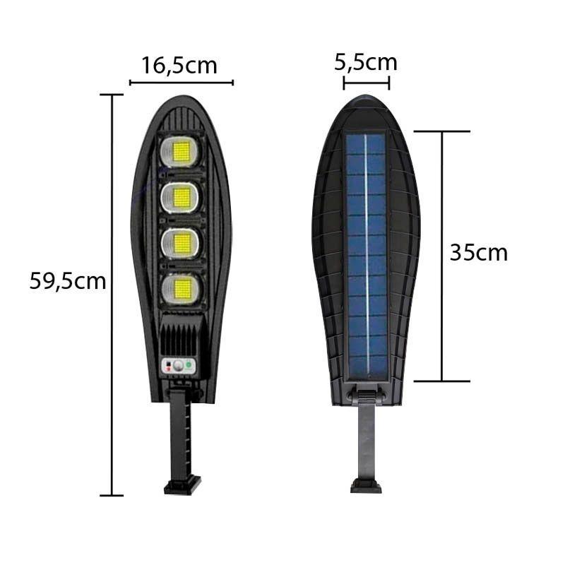 Foco Solar Tipo Luminaria 80W 140LEDs 60cm csensor-3