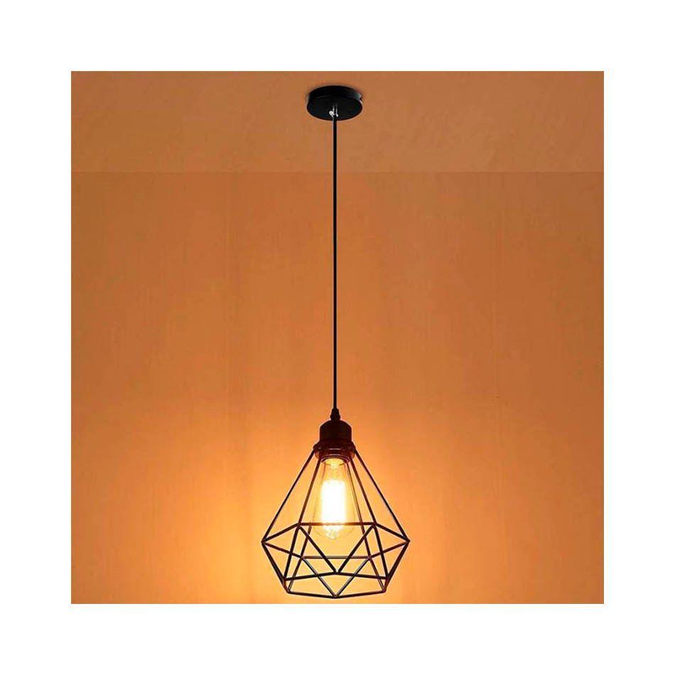 Lampara Colgante Vintage Tipo Diamante-3