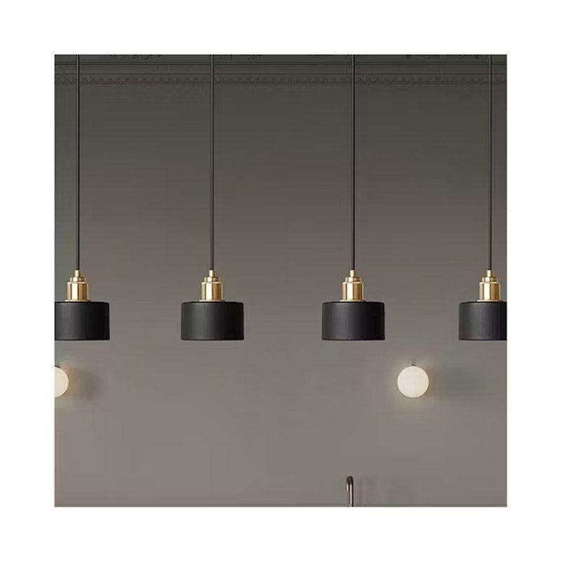 Lámpara Colgante Moderna Negra-3