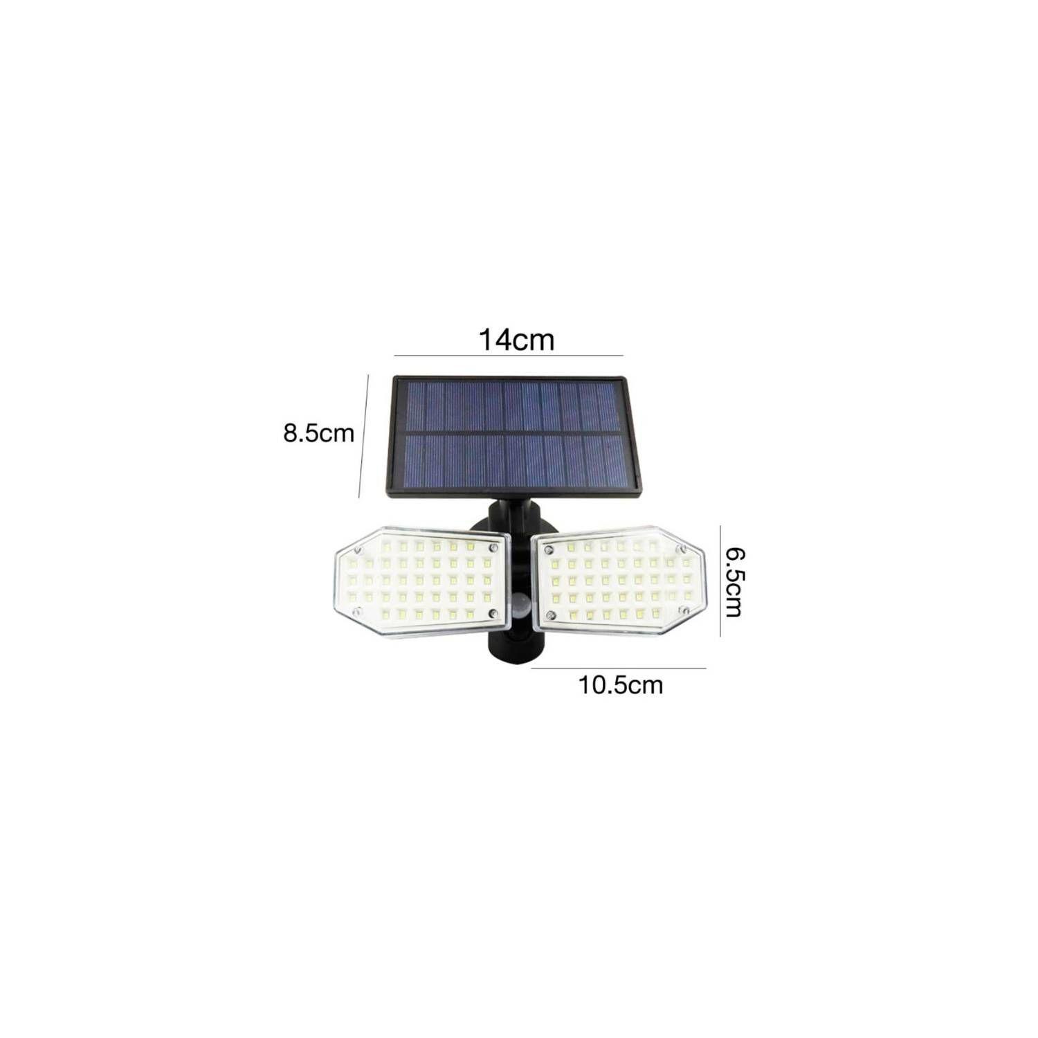 Foco Led Solar Doble con Sensor de Movimiento-2