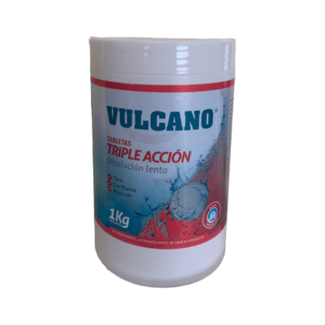 Cloro Triple Acción Vulcano Pote 1kg X 20 Und-2