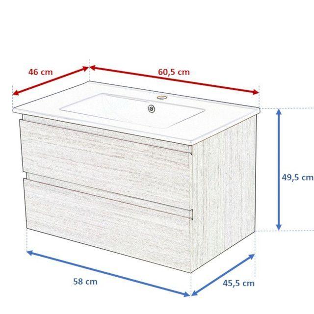 Mueble Vanitorio EBRO de 60 cm Color ABEDUL-4