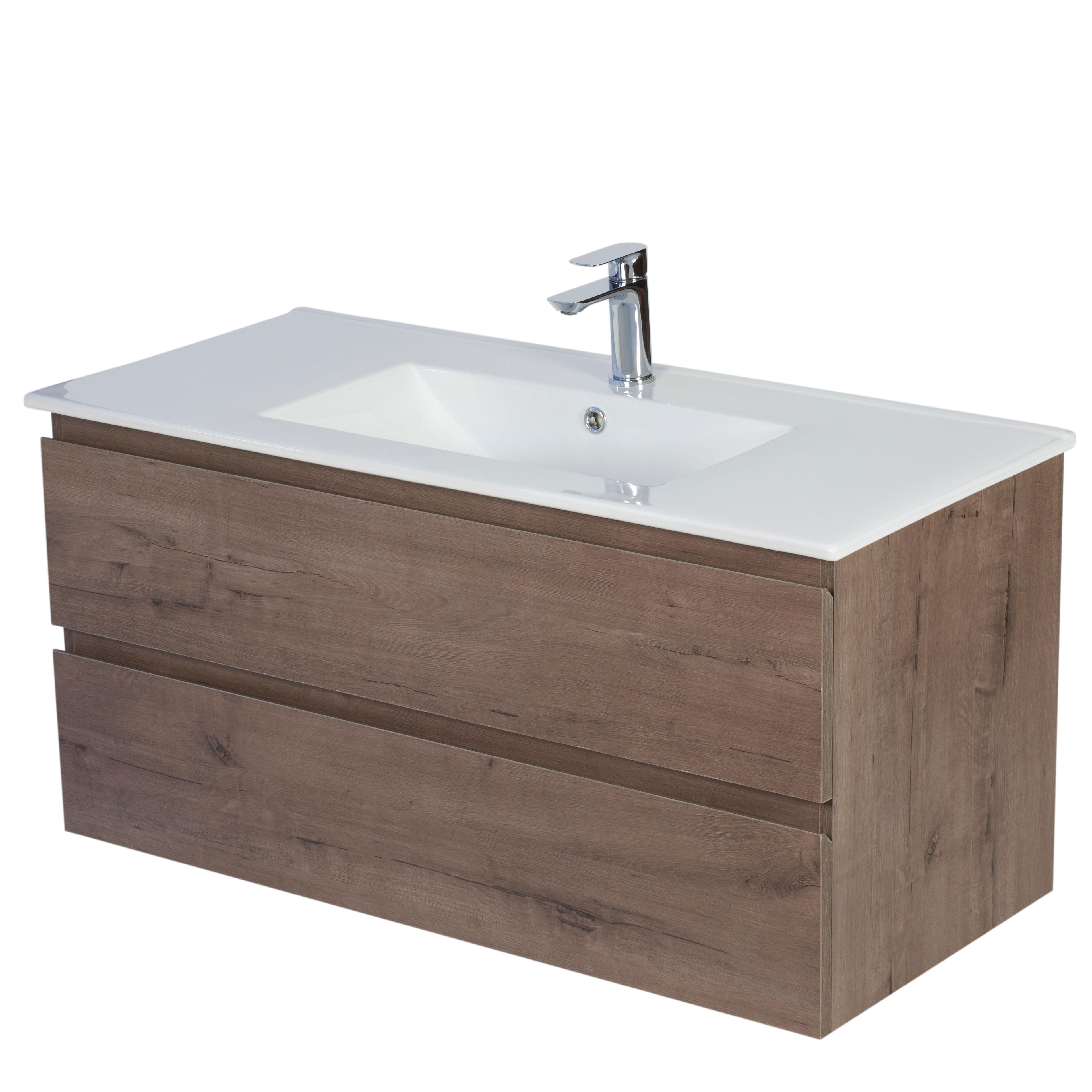 Mueble Vanitorio EBRO de 100 cm Color NOGAL-0