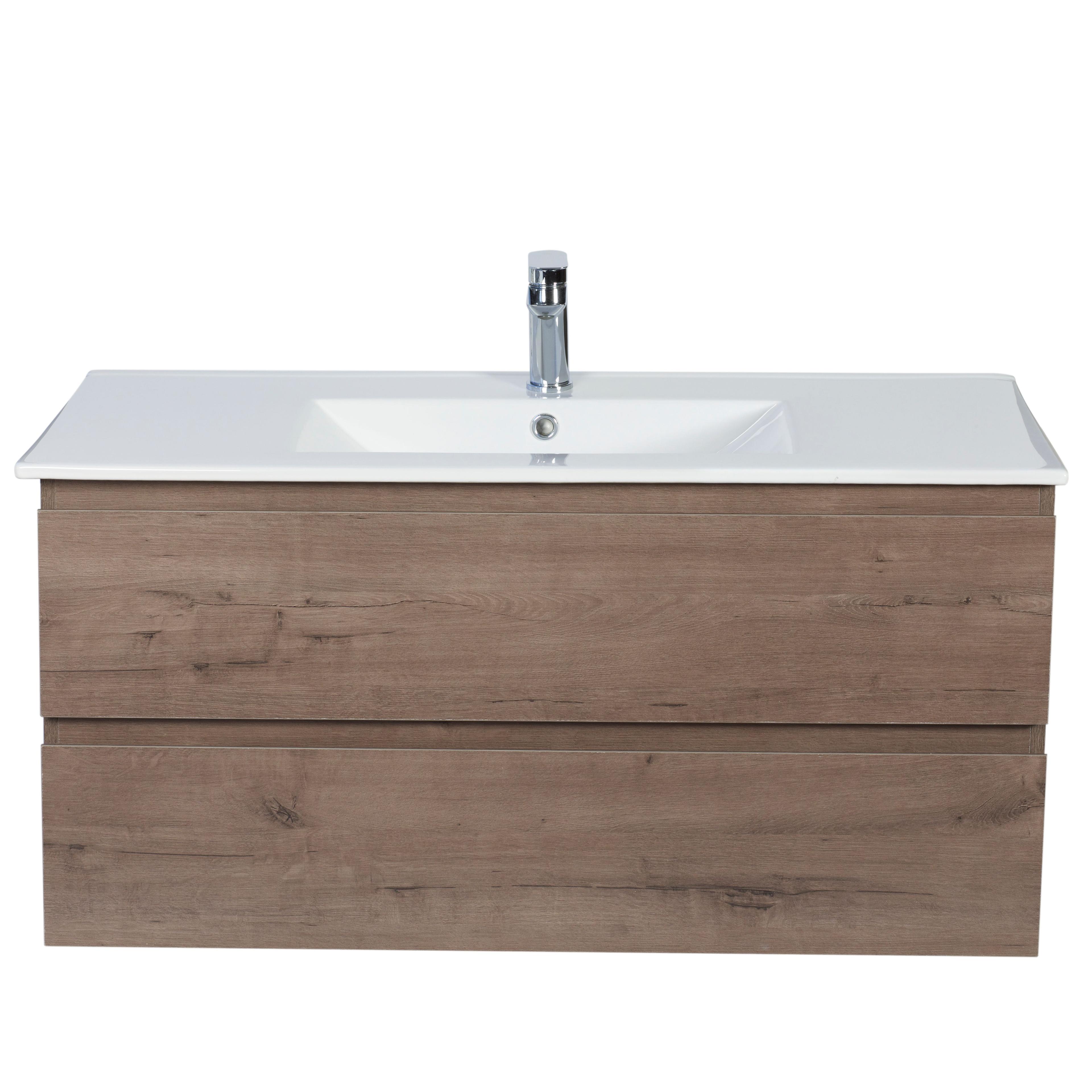 Mueble Vanitorio EBRO de 100 cm Color NOGAL-3