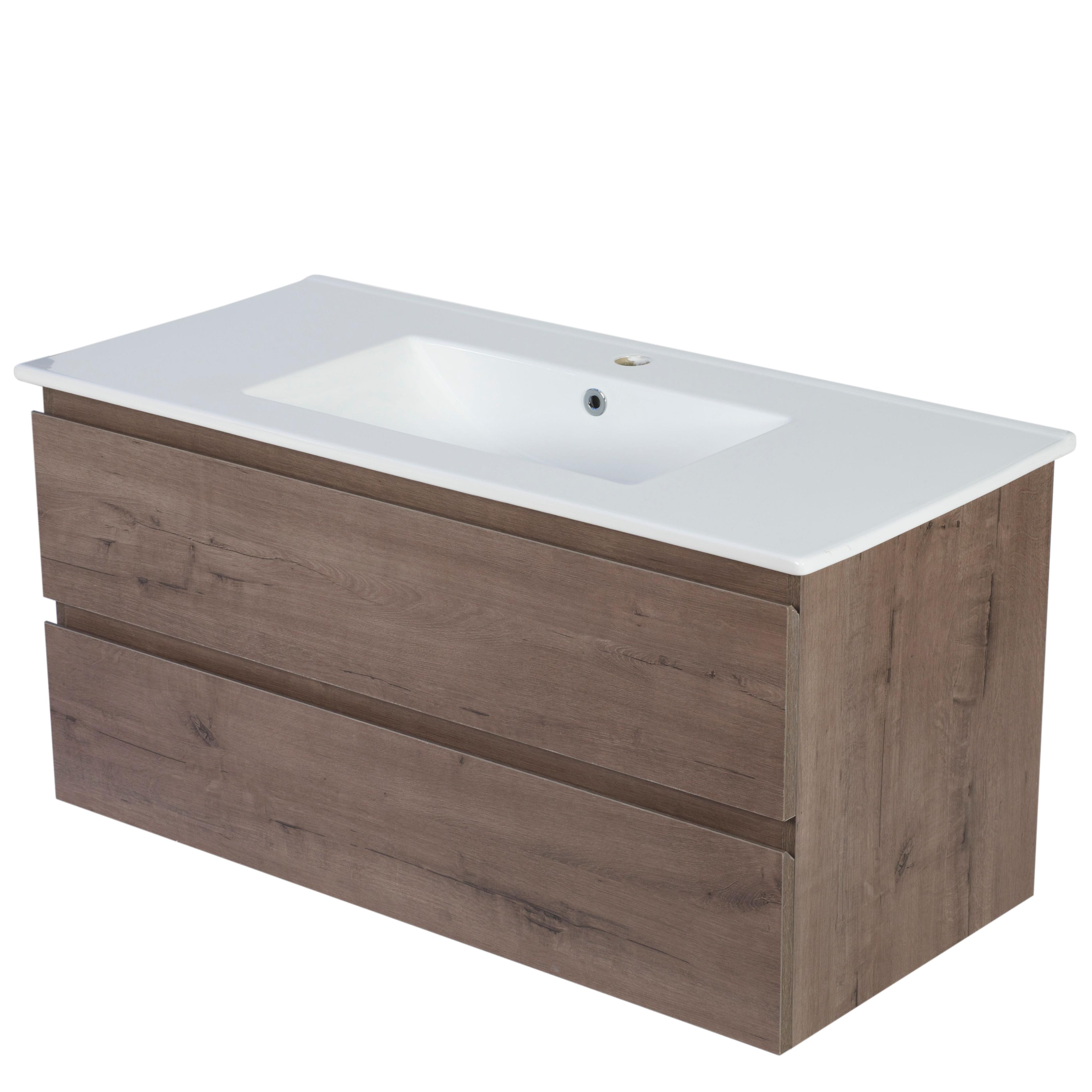 Mueble Vanitorio EBRO de 100 cm Color NOGAL-2