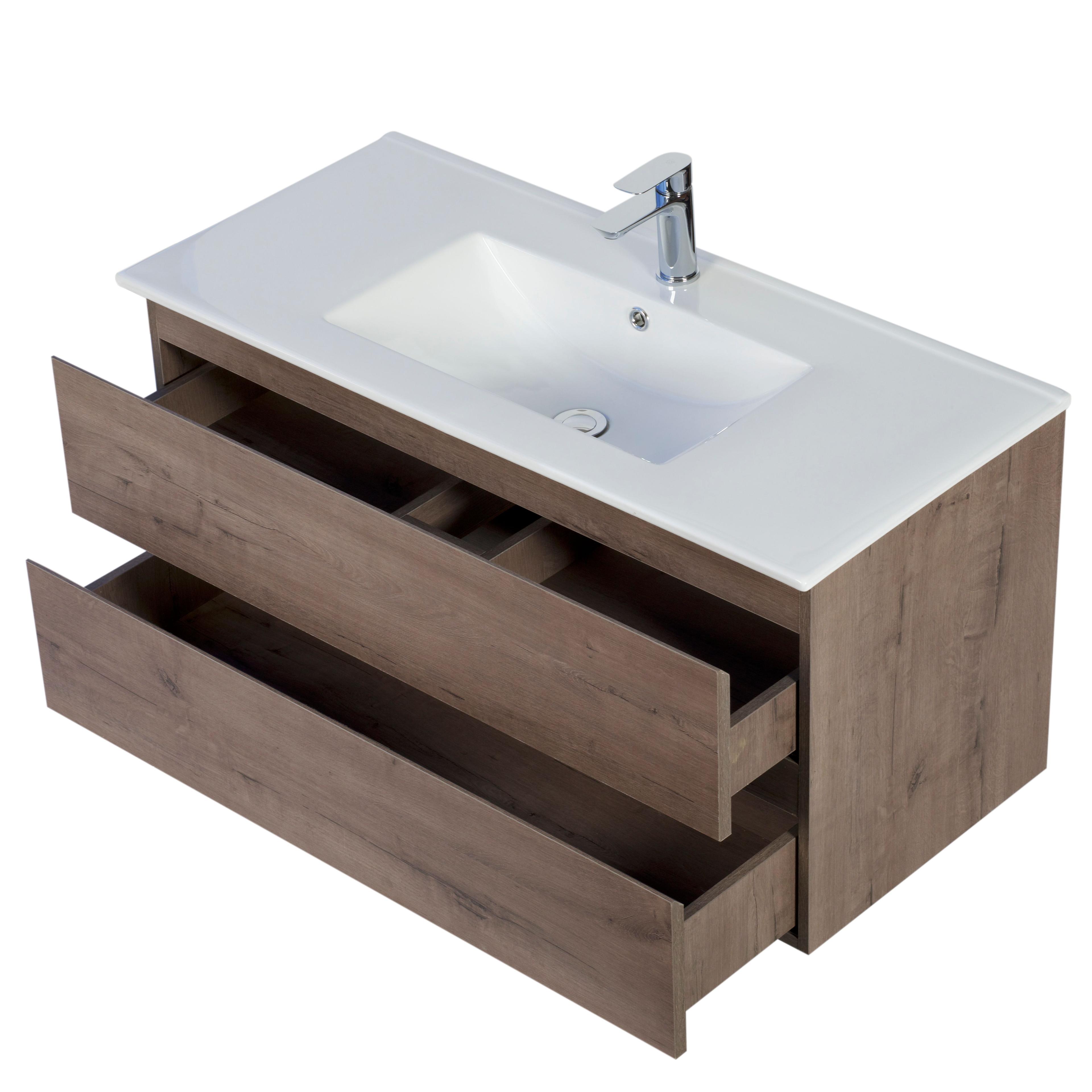 Mueble Vanitorio EBRO de 100 cm Color NOGAL-1