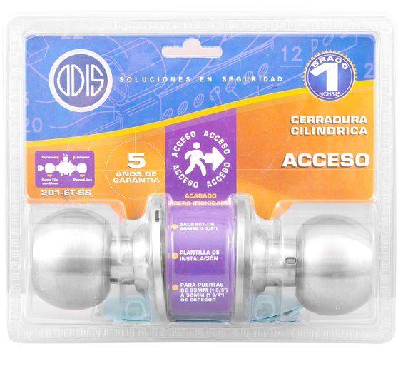 Cerradura Cilíndrica Odis 201 Acceso - Plata-5