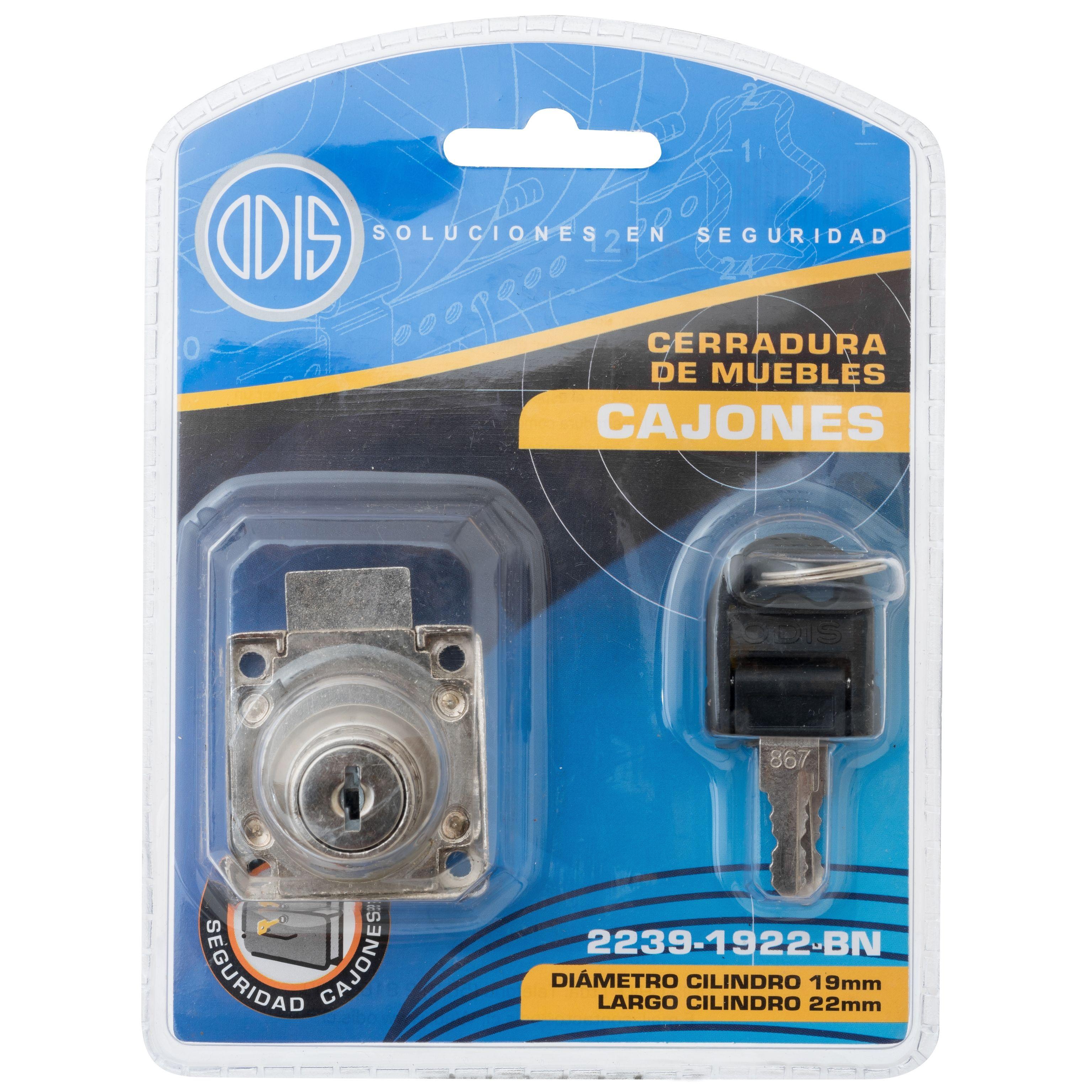Cerradura Muebles Odis Cajones 2239-1922 Plata-5