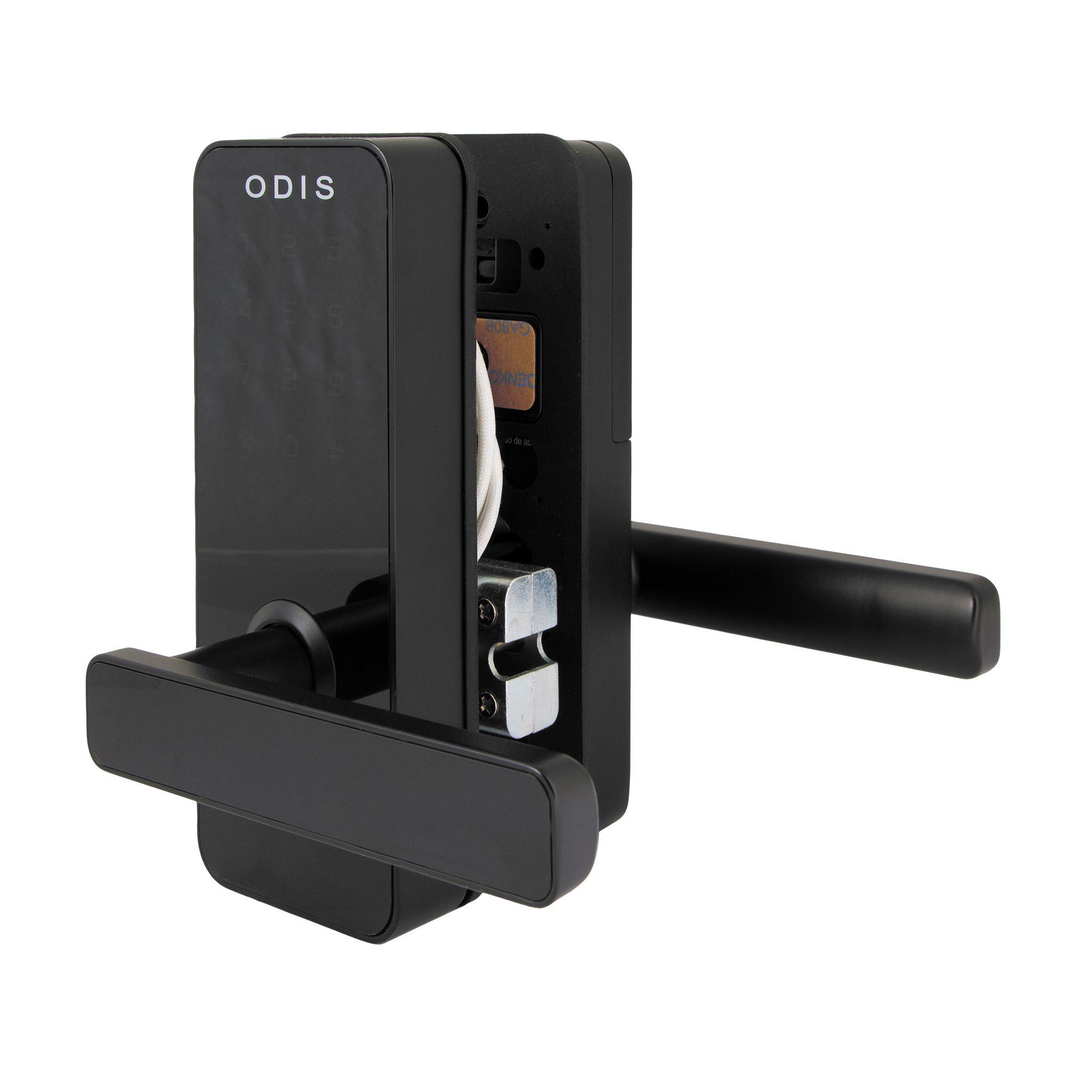 Cerradura Digital Odis 7700 Con Picaporte Manilla Reversible - Negro-2