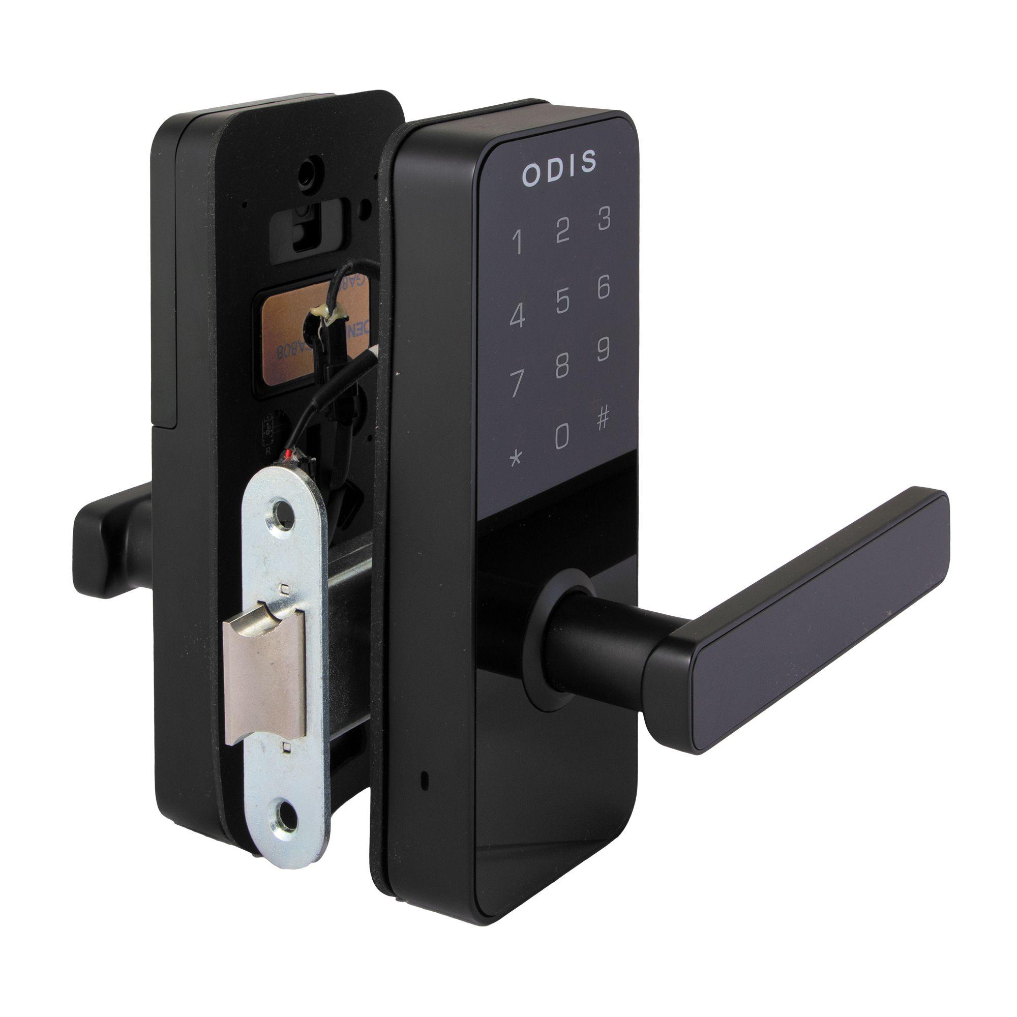Cerradura Digital Odis 7700 Con Picaporte Manilla Reversible - Negro-3