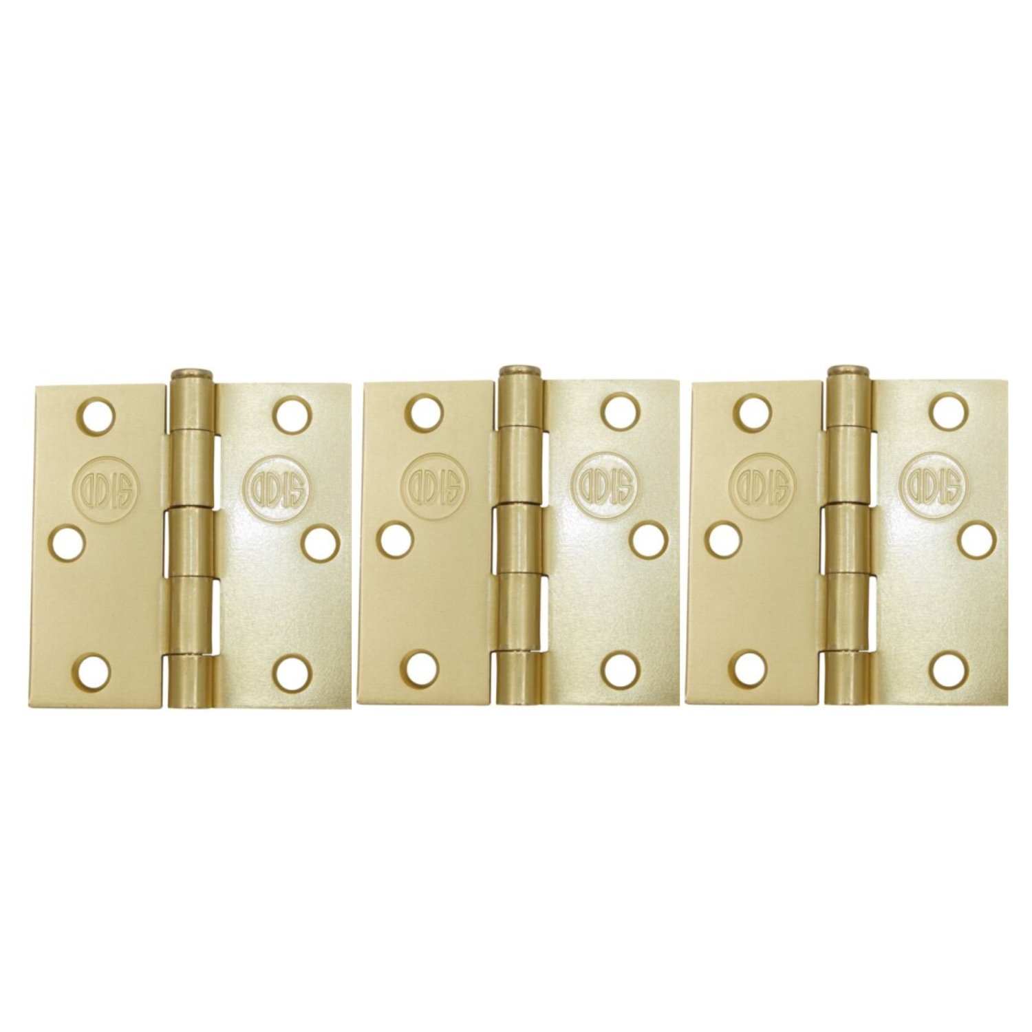 Pack 3 Bisagra Acero Odis 3,5” x 3,5”x 2,0mm - Bronce-0