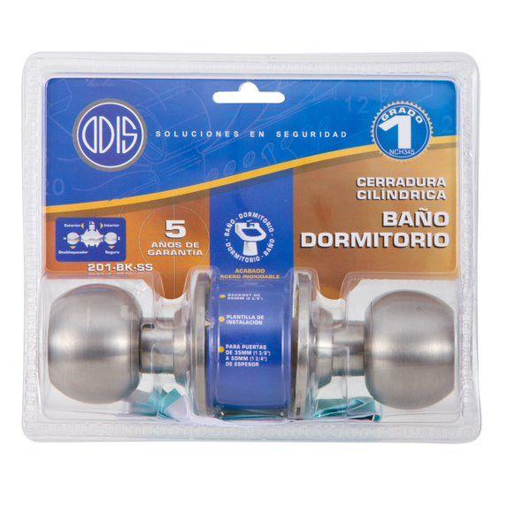 Cerradura Cilíndrica Odis 201 Baño - Plata-4