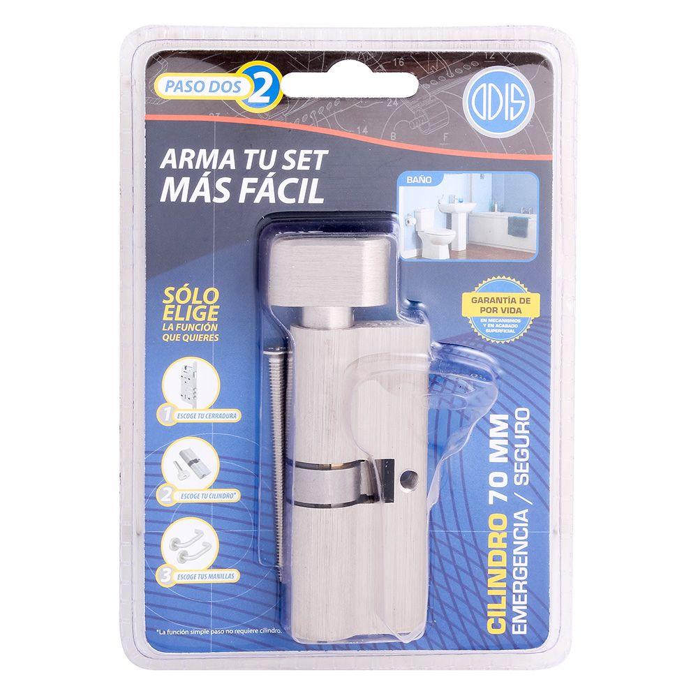 Cilindro Odis Seguro-Emergencia 70mm (35-35) Plata-6