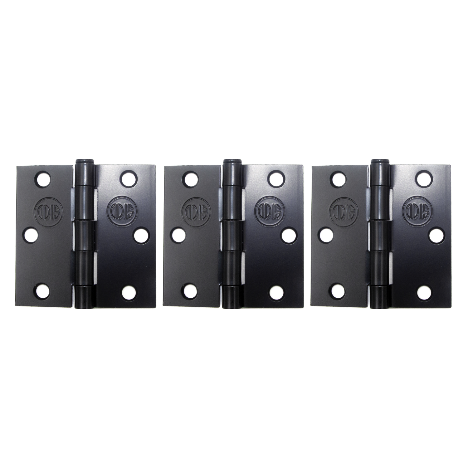 Pack 3 Bisagras Acero Odis 3” x 3” x 2,0mm - Negro-0