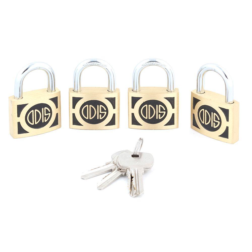Pack 4 Candados Odis 340 40mm Llaves Iguales-3