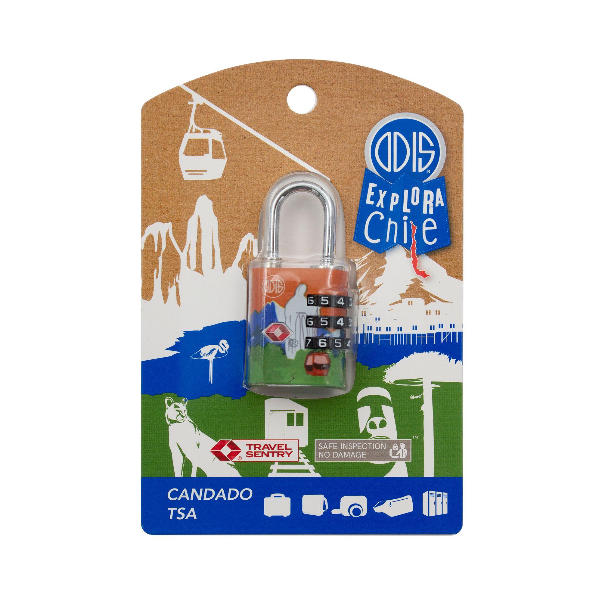 Candado Odis Tsa Viaje Maleta 30mm Con Clave - Santiago-2