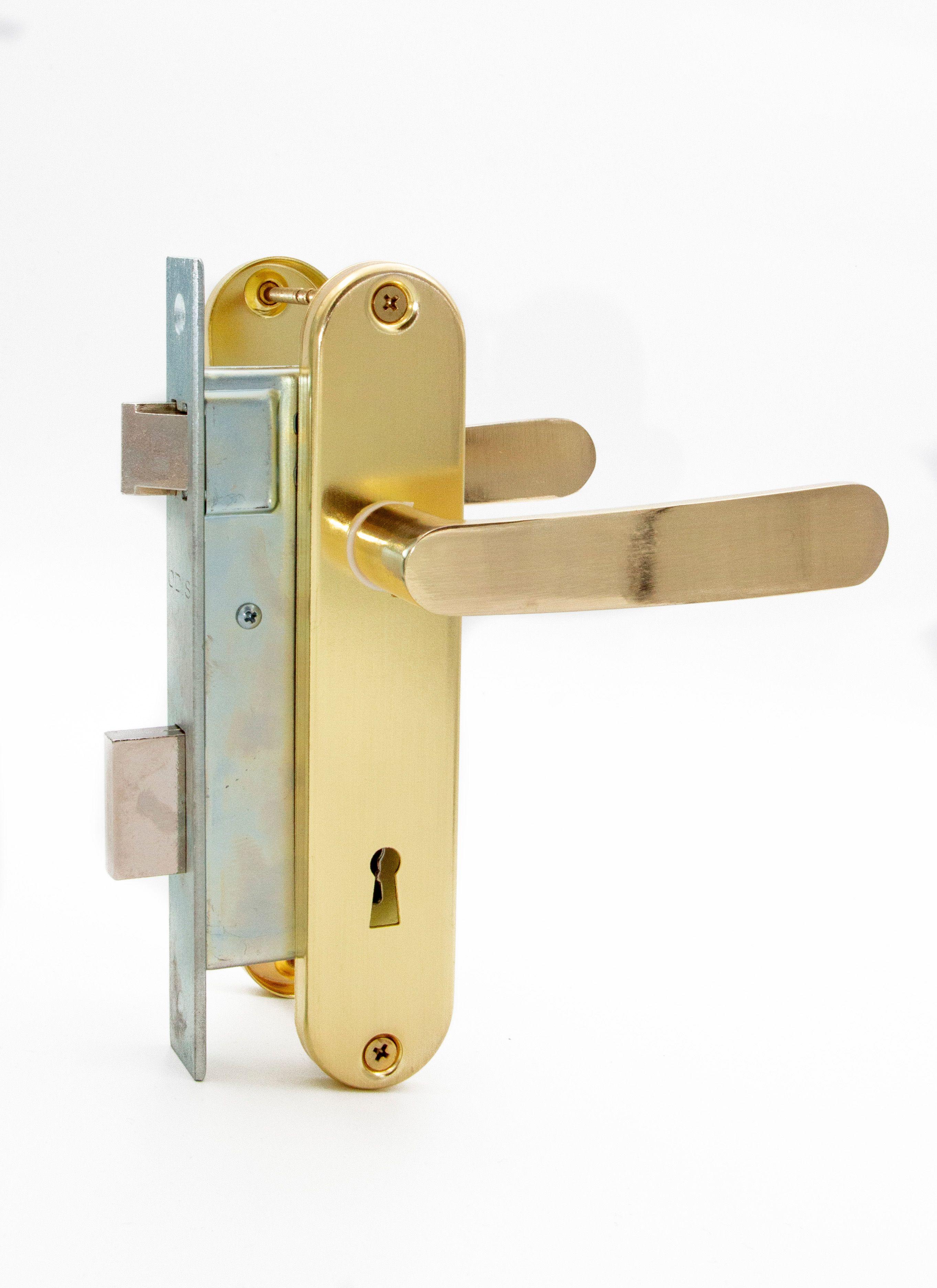 Cerradura Embutir Odis Simona 7040 Dormitorio - Bronce-0