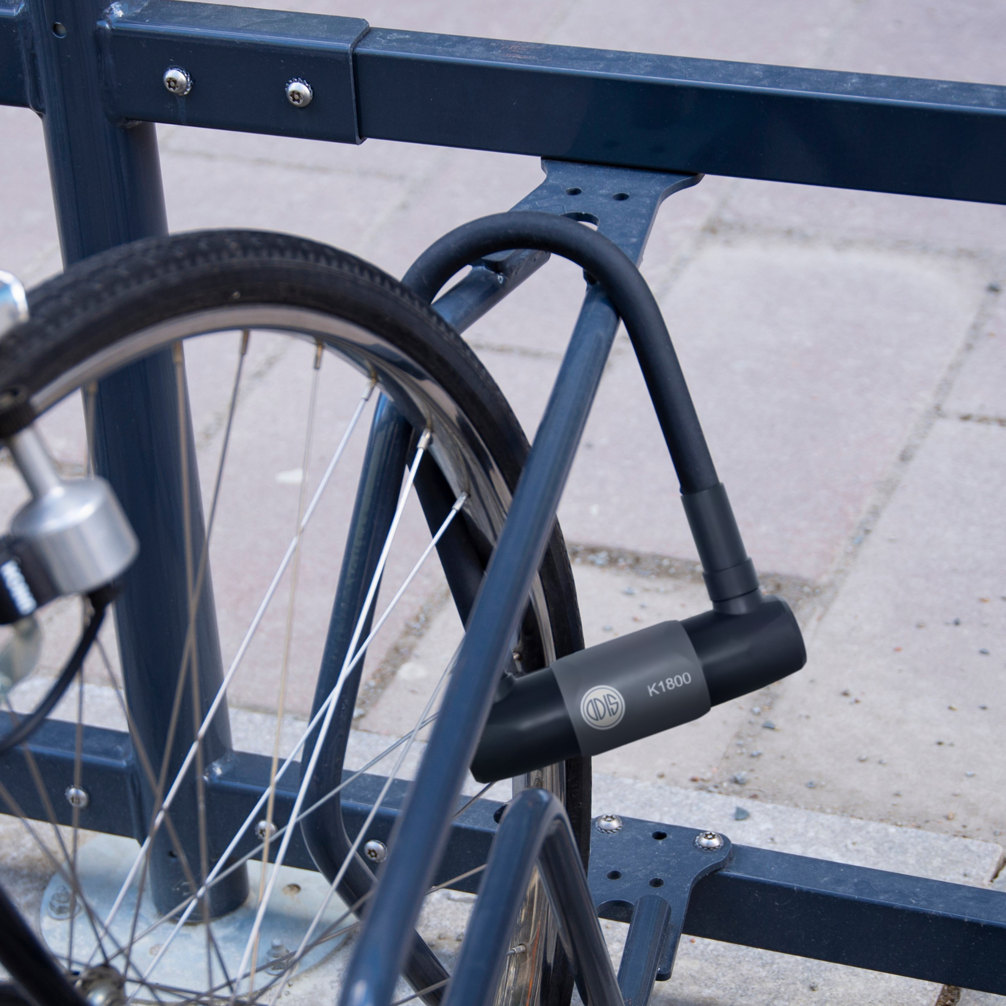 Candado Bicicleta U Lock Odis Bike K1800 18x186mm Llave Disco-3