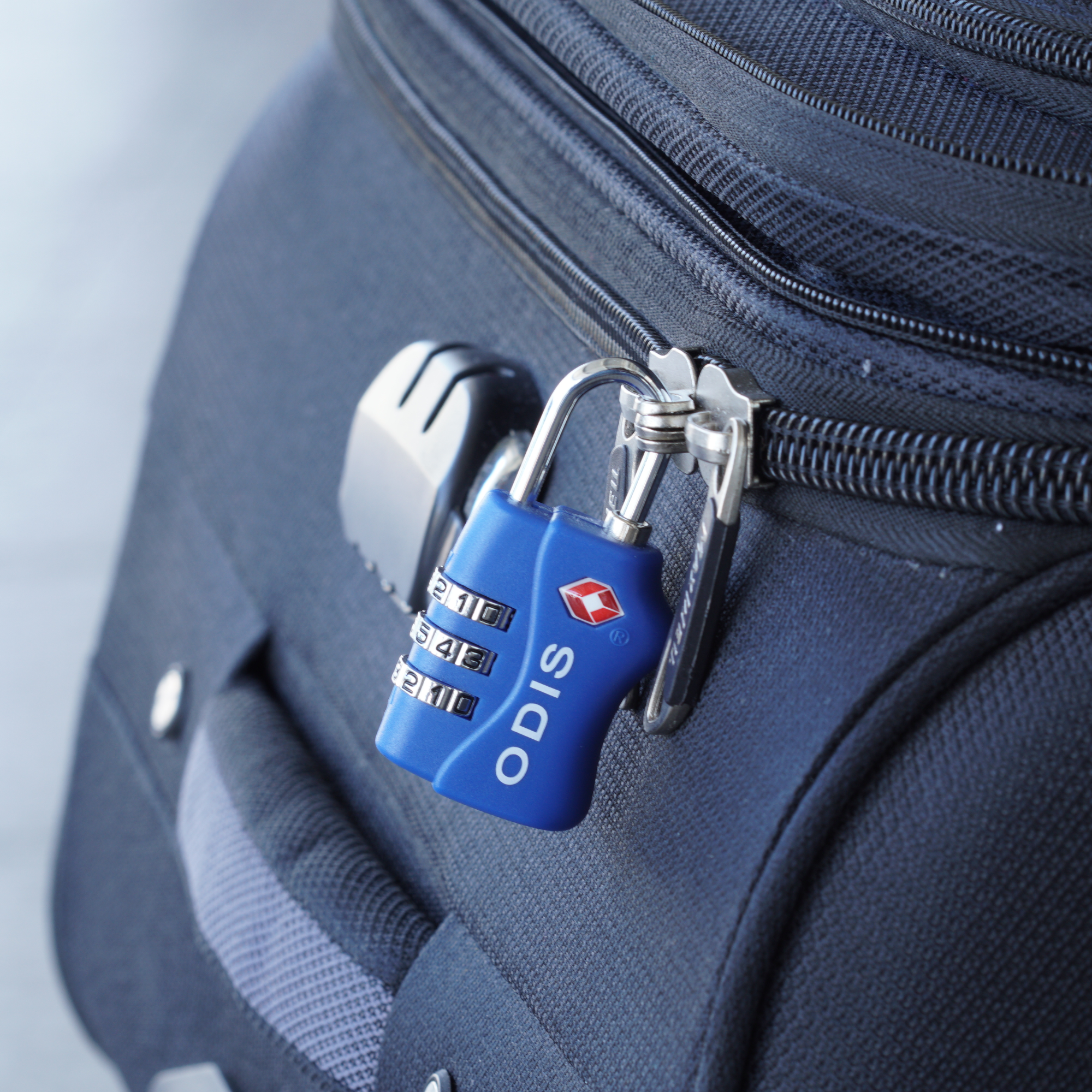 Candado Odis TSA Maleta Viaje 33mm Combinación - Azul-3