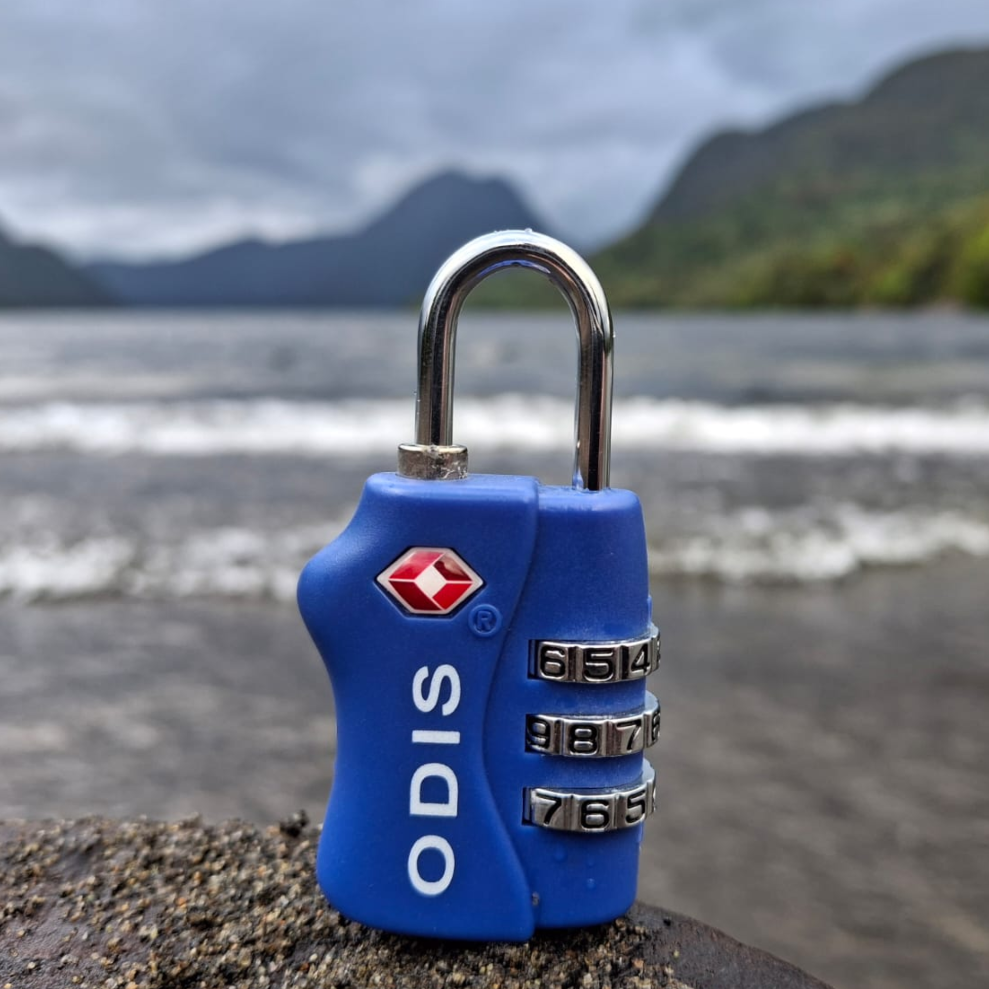 Candado Odis TSA Maleta Viaje 33mm Combinación - Azul-4