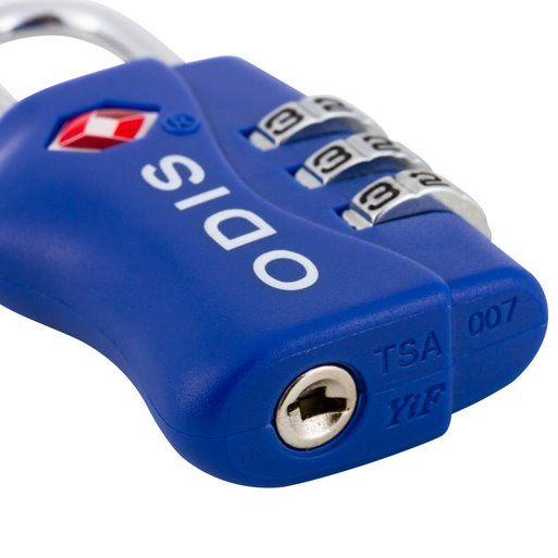 Candado Odis TSA Maleta Viaje 33mm Combinación - Azul-5