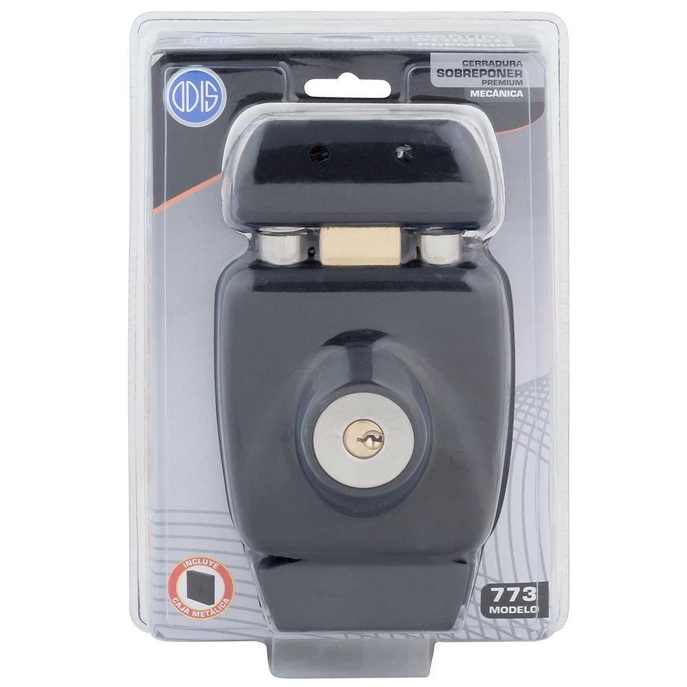 Cerradura Sobreponer Odis 773 Caja Metalica - Negro-9