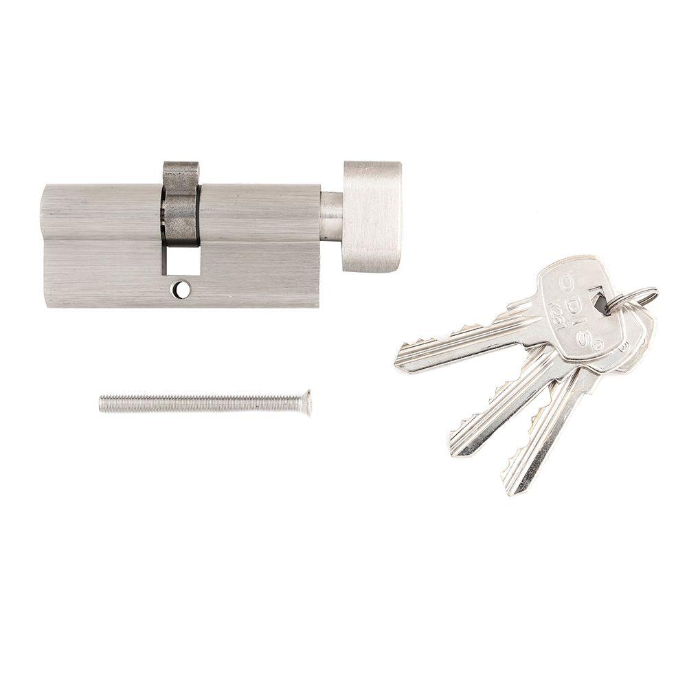 Cilindro Odis Llave-Seguro 70mm - Niquél Satinado-3