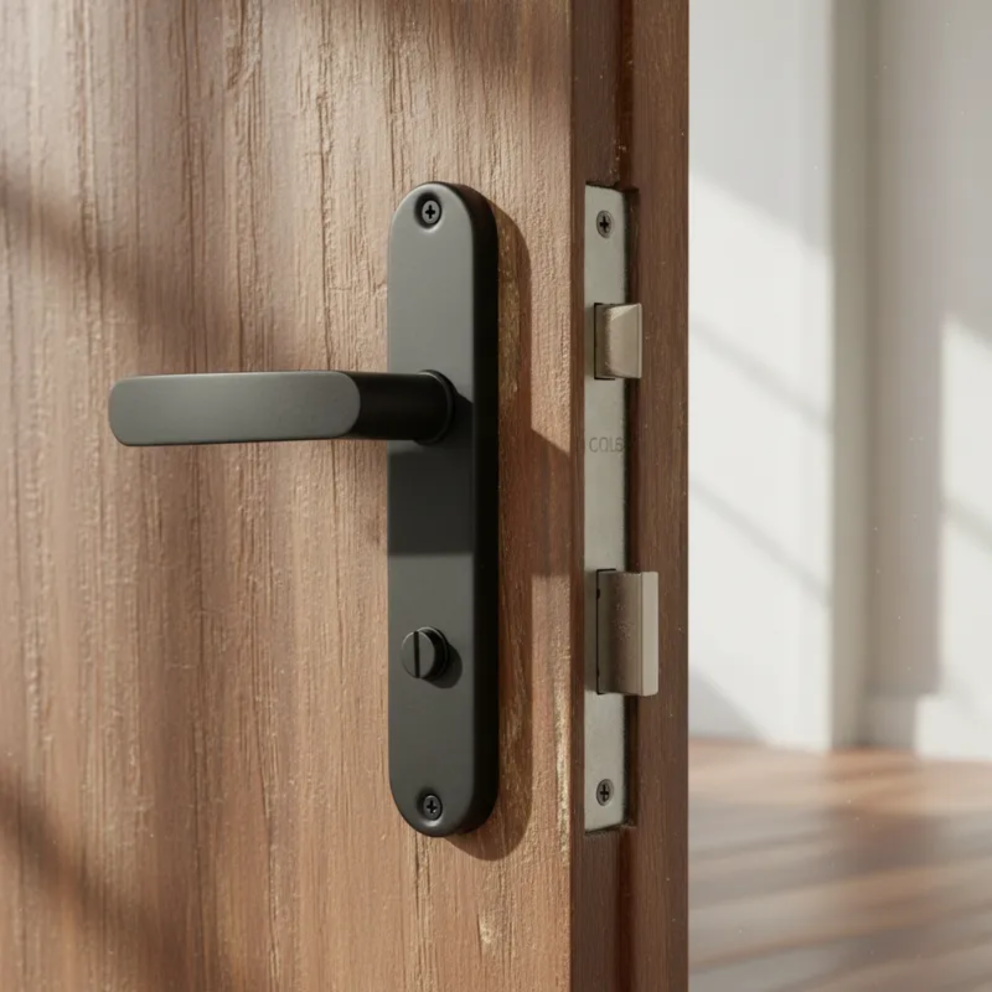 Cerradura Embutir Odis Simona 7040 Baño - Negro-3