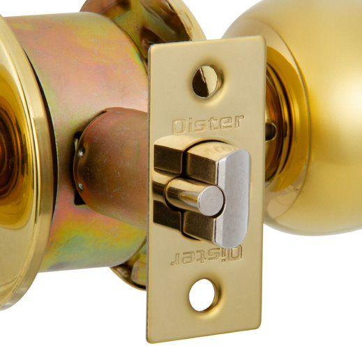 Kit Oister Cerradura Cilíndrica Acceso + Cerrojo Tubular Llave-Llave Igualado - Bronce-5