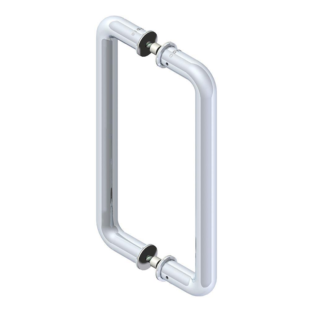 Tirador Doble tipo 9380 Set 25x300mm - Plata-1