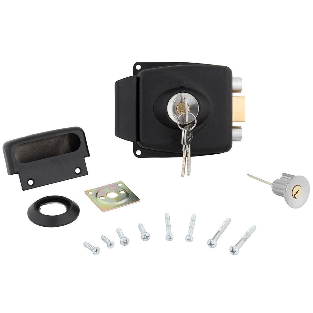 Cerradura Sobreponer Odis 771 Puertas Madera - Negro-2