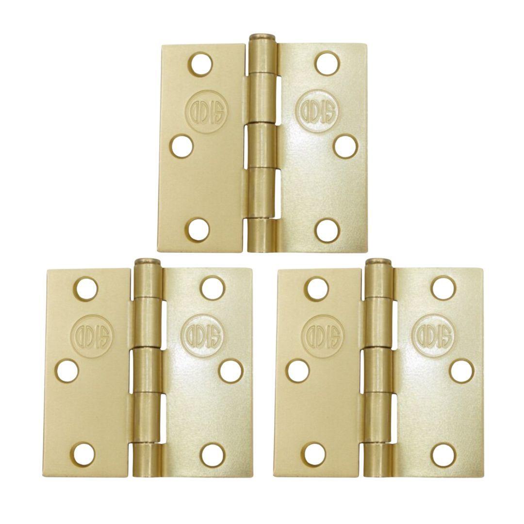 Pack 3 Bisagras Acero Odis 3”×3”×2,0mm - Bronce-0