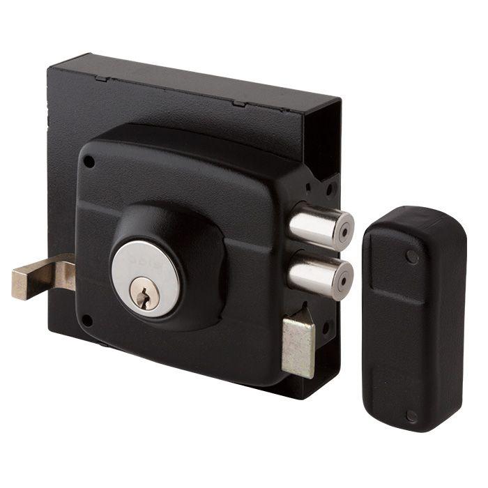 Cerradura Sobreponer Odis 323 Rejas Portones con Caja - Negro-0