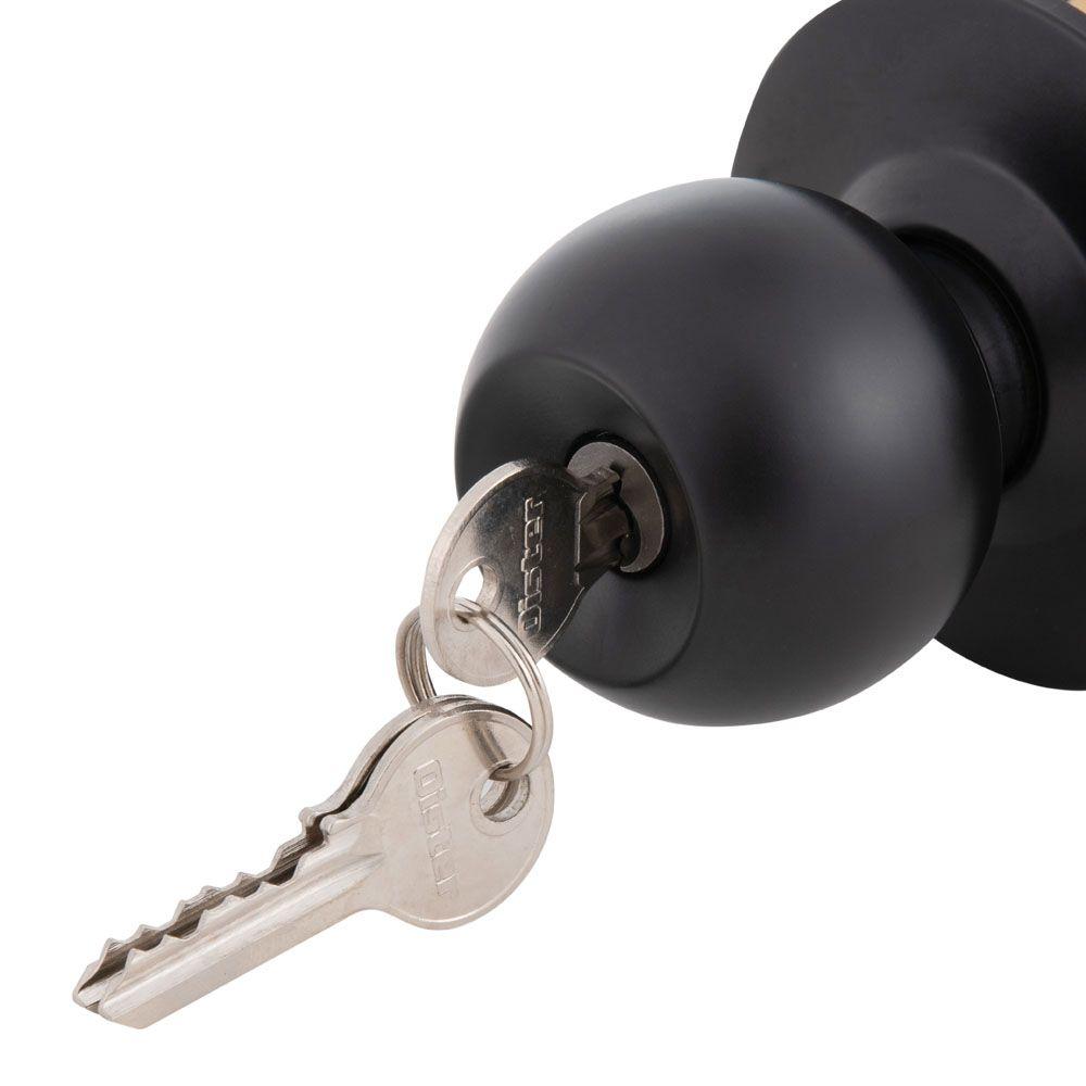Cerradura Cilíndrica Oister 101 Dormitorio Negro-3