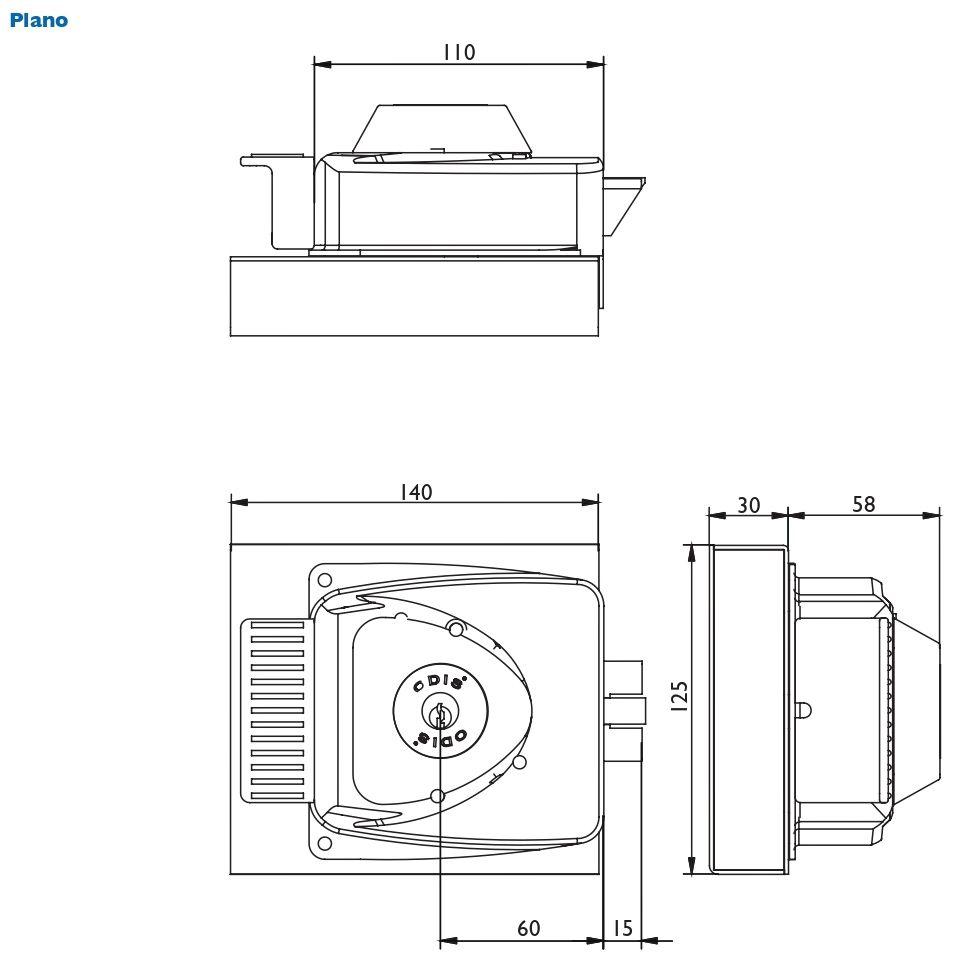 Kit Cerradura Eléctrica Sobreponer Odis 783 + Transformador-3