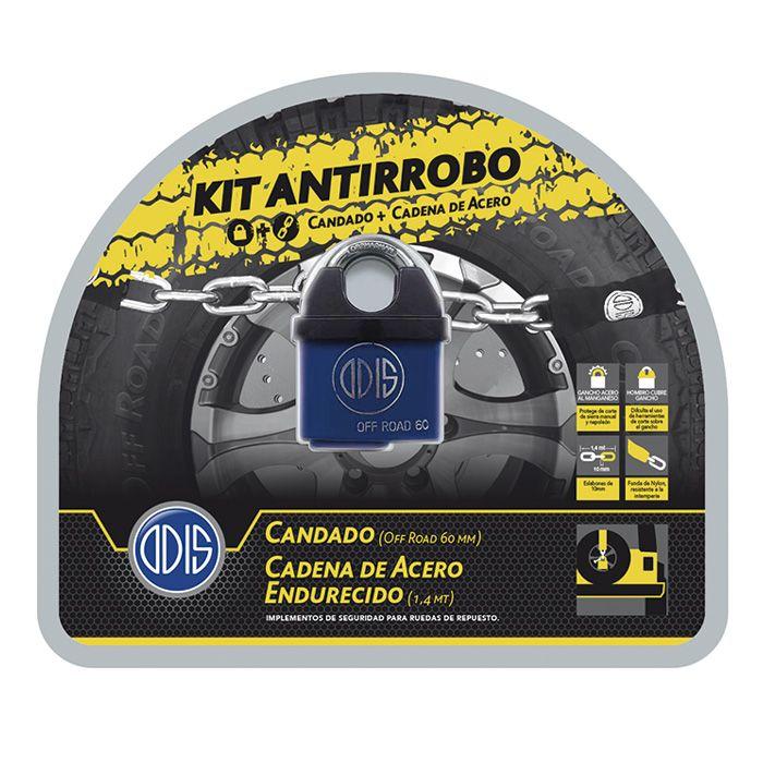 Pack Auto Rueda Odis Off Road Candado 60mm + Cadena 10mmx140cm-0