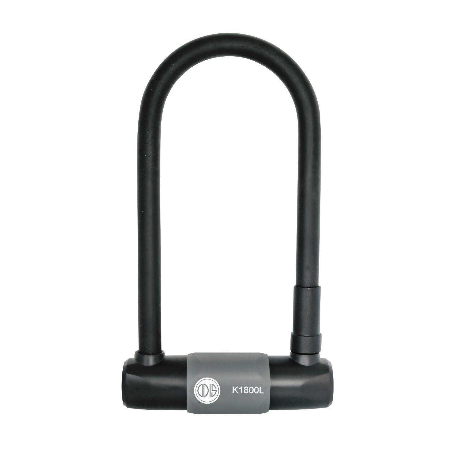 Candado Bicicleta U Lock Odis Bike K1800L 18x233mm Llave Disco-0